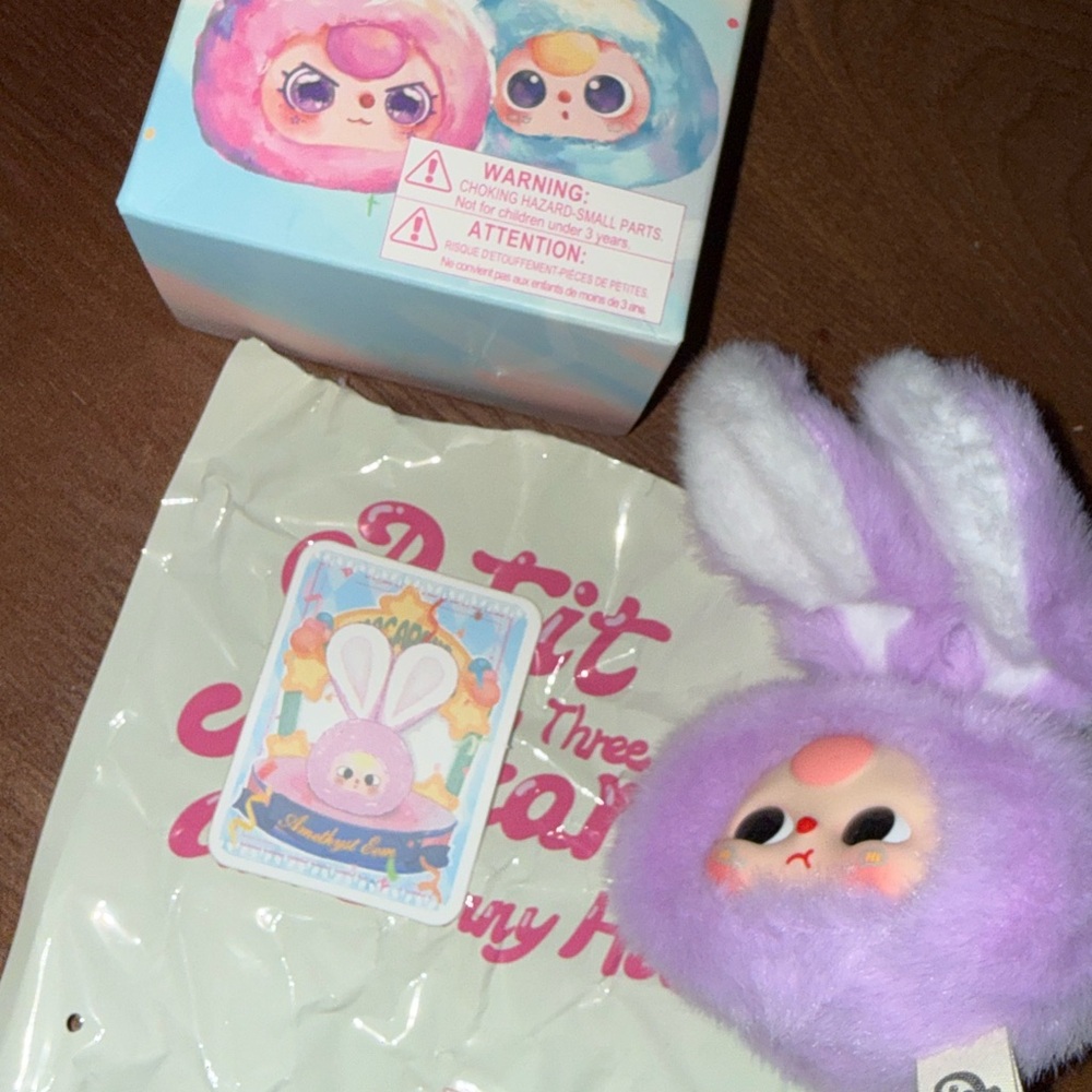 Purple Bunny Plush Toy